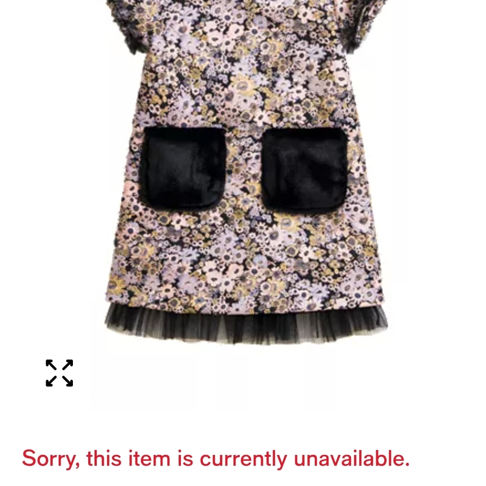 Imoga Black and Purple Floral Dress